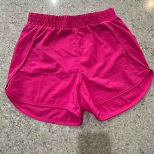 Hot pink all in motion athletic shorts